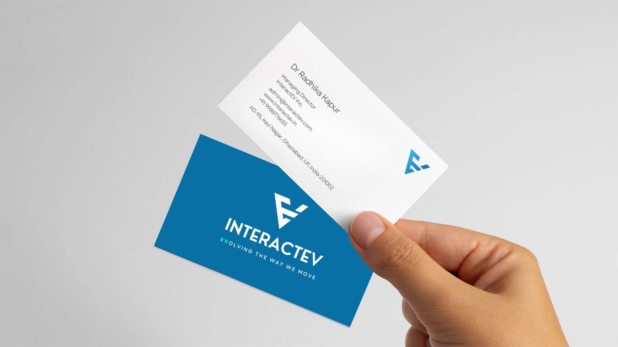 InteractEV business cards